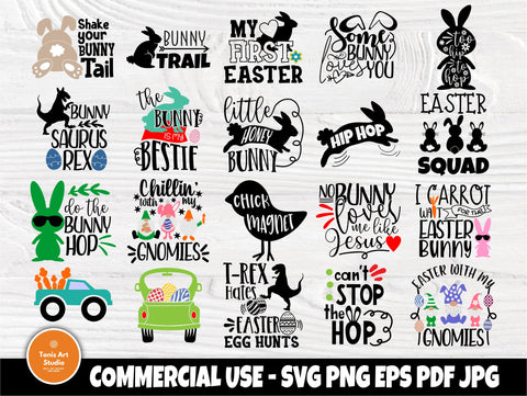 Easter SVG Bundle | Easter Cut Files | Easter Svg | Easter Signs | Svg Bundle | Cricut, Silhouette Cut Files | Rabbit Svg | Easter Eggs Svg SVG TonisArtStudio 