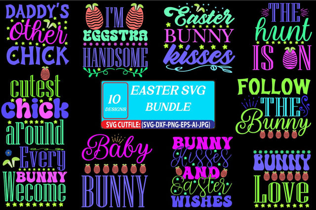 Easter SVG Bundle, Easter Egg Svg, Quotes and Signs, Kids Easter Svg, Hunting Season Svg, The Hunt is on Svg, Boy and Girl Hunting, Cricut SVG Blessedprint 