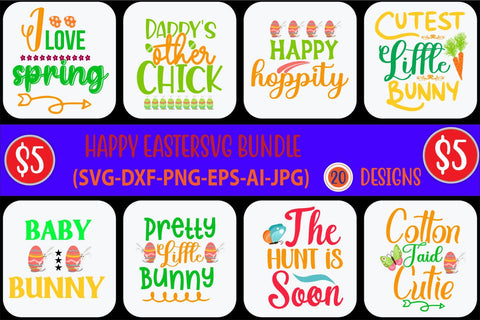 Easter SVG Bundle, Easter Egg Svg, Quotes and Signs, Kids Easter Svg, Hunting Season Svg, The Hunt is on Svg, Boy and Girl Hunting, Cricut SVG Blessedprint 