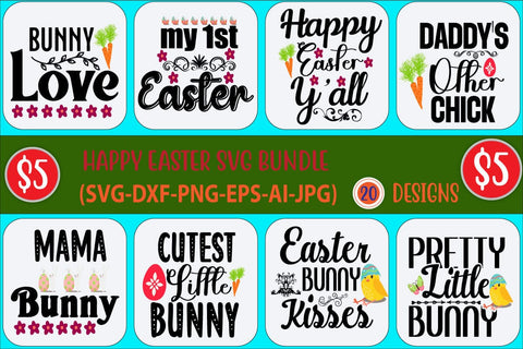 Easter SVG Bundle, Easter Egg Svg, Quotes and Signs, Kids Easter Svg, Hunting Season Svg, The Hunt is on Svg, Boy and Girl Hunting, Cricut SVG Blessedprint 