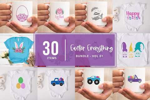 Easter SVG Bundle, Easter Everything bundle, Floral, Bunny,Carrot and more svg SVG SmmrDesign 