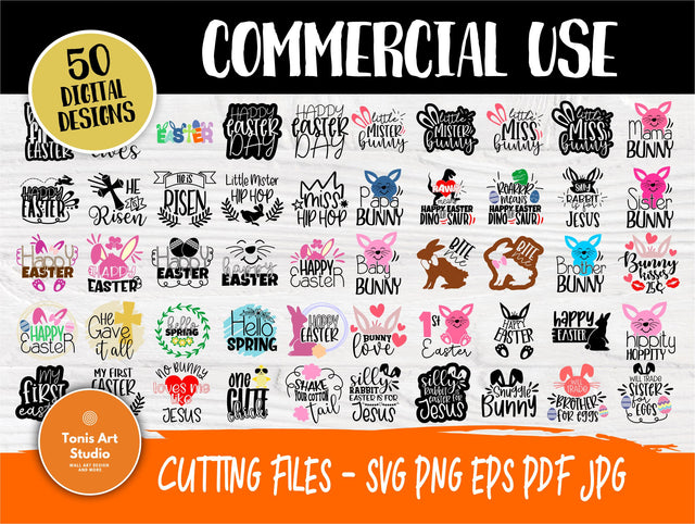 Easter SVG Bundle, Easter Kids Quotes Svg SVG TonisArtStudio 