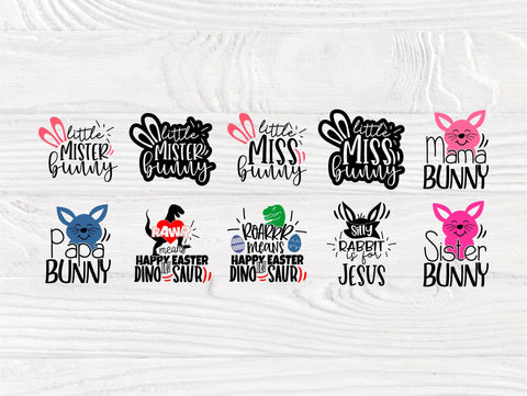 Easter SVG Bundle, Easter Kids Quotes Svg SVG TonisArtStudio 