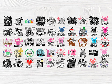 Easter SVG Bundle, Easter Kids Quotes Svg SVG TonisArtStudio 