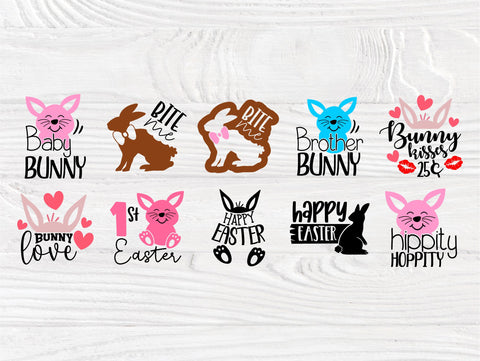 Easter SVG Bundle, Easter Kids Quotes Svg SVG TonisArtStudio 