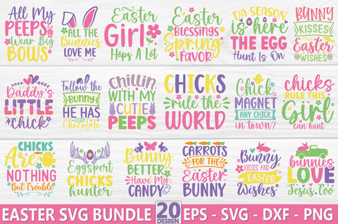 Easter SVG Bundle, Easter Quotes Design SVG FiveStarCrafting 