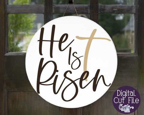 Easter SVG Bundle, Easter Round Sign, Welcome Spring Porch SVG Crafty Mama Studios 