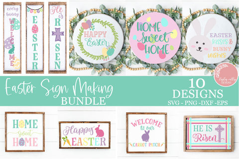Easter SVG Bundle-Easter Sign Making Bundle SVG Linden Valley Designs 