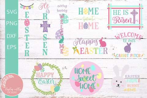 Easter SVG Bundle-Easter Sign Making Bundle SVG Linden Valley Designs 