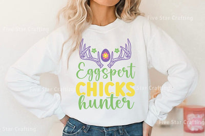 Easter SVG Bundle, Eggspert Chicks Hunter SVG FiveStarCrafting 