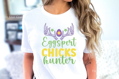 Easter SVG Bundle, Eggspert Chicks Hunter SVG FiveStarCrafting 