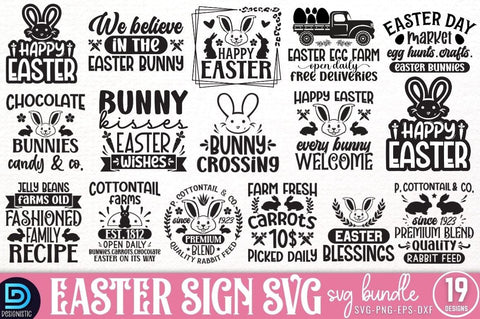 Easter SVG Bundle, Happy Easter SVG Bundle SVG DESIGNISTIC 