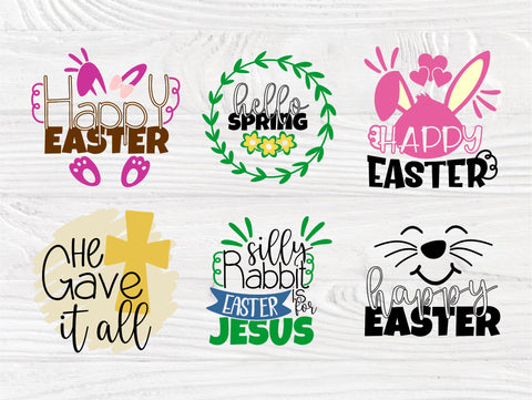 Easter SVG Bundle | Happy Easter Svg | Hello Spring Svg | Kids Easter Signs | Svg Bundle | Svg Files for Cricut | Silhouette Cut Files SVG TonisArtStudio 