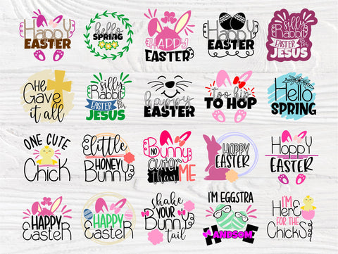 Easter SVG Bundle | Happy Easter Svg | Hello Spring Svg | Kids Easter Signs | Svg Bundle | Svg Files for Cricut | Silhouette Cut Files SVG TonisArtStudio 
