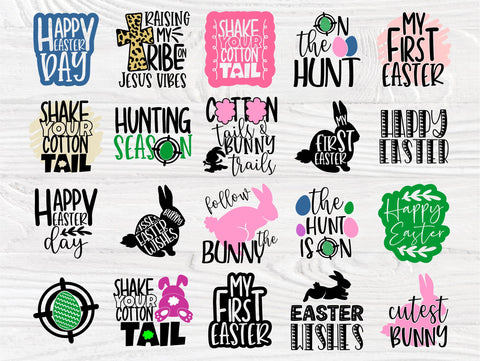 Easter SVG Bundle | Happy Easter Svg | Hunt is on | My first Easter | Easter Signs | Svg Bundle | Cricut, Silhouette Cut Files | Rabbit Svg SVG TonisArtStudio 