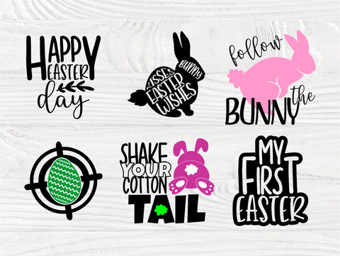 Easter SVG Bundle | Happy Easter Svg | Hunt is on | My first Easter | Easter Signs | Svg Bundle | Cricut, Silhouette Cut Files | Rabbit Svg SVG TonisArtStudio 