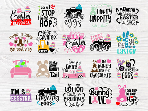 Easter SVG Bundle, Happy Easter Svg Quotes, Shirts SVG TonisArtStudio 