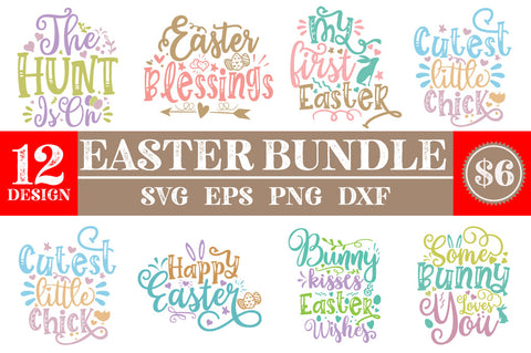 Easter SVG Bundle, Happy Easter Svg SVG Svgcraft 
