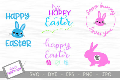 Easter SVG Bundle - Includes 5 Easter SVG Designs SVG Stacy's Digital Designs