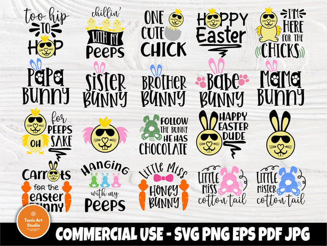 Easter SVG Bundle, Kids Easter Svg, Easter Shirts SVG TonisArtStudio 