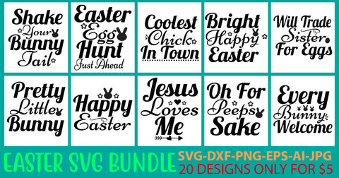 Easter Svg Bundle SVG Syaman 