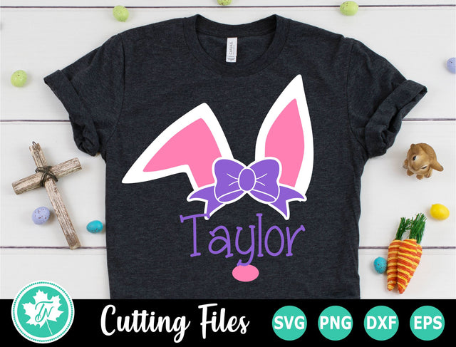 Easter SVG | Bunny Monogram SVG | Easter Bunny SVG SVG TrueNorthImagesCA 
