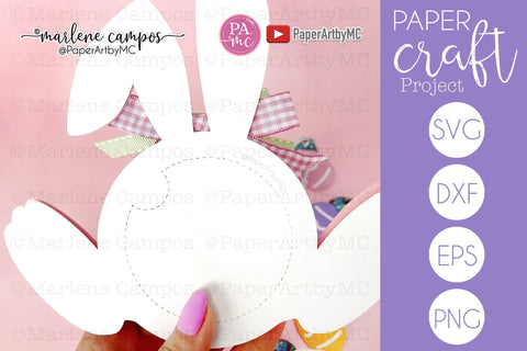 Easter SVG Candy Holder Dome | Bunny with Egg | Cut files SVG Marlene Campos 