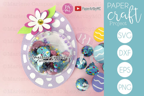 Easter SVG Candy Holder Dome | Easter Egg | Cut files SVG Marlene Campos 