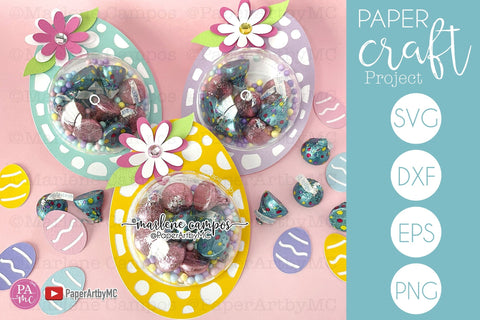 Easter SVG Candy Holder Dome | Easter Egg | Cut files SVG Marlene Campos 