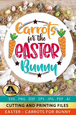 Easter SVG Carrots for Easter Bunny SVG Easter Bunny Plate SVG zoellartz 