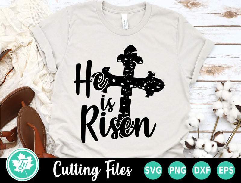 Easter SVG | Christian SVG | He is Risen - So Fontsy