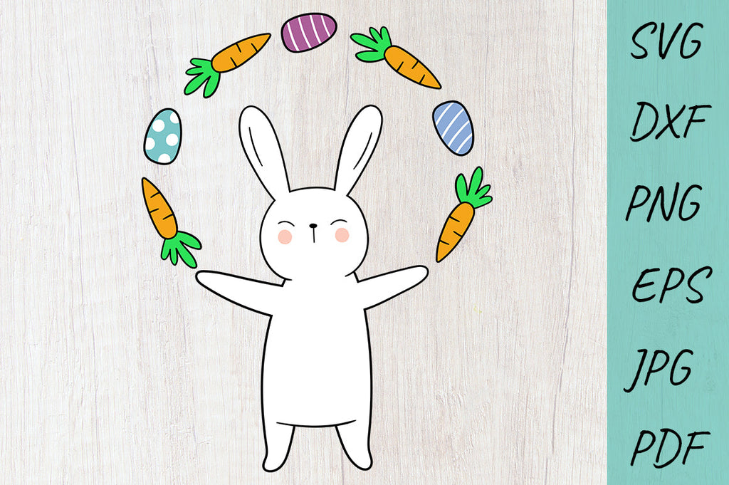 Easter SVG Cut files, Easter Bunny SVG, Cute Rabbit SVG - So Fontsy