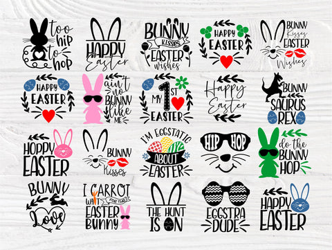 16 Sheets Happy Easter Stencils Kids Painting Template Drawing Templates