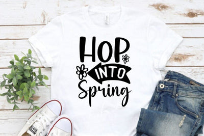 Easter SVG Design, Hop Into Spring SVG FiveStarCrafting 