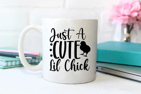 Easter SVG Design, Just A Cute Lil Chick SVG FiveStarCrafting 