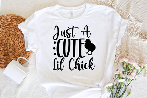 Easter SVG Design, Just A Cute Lil Chick SVG FiveStarCrafting 