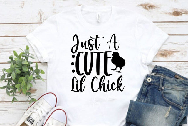 Easter SVG Design, Just A Cute Lil Chick SVG FiveStarCrafting 