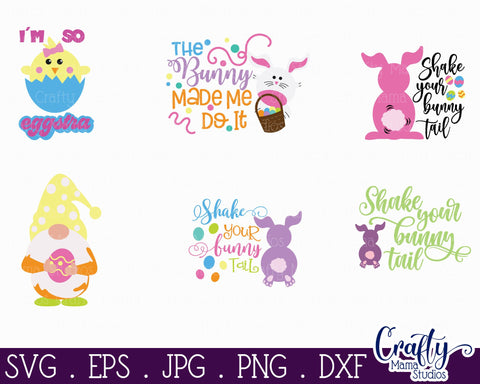 Easter Svg, Easter Bundle, Easter Bunny, Easter Mega Bundle SVG Crafty Mama Studios 
