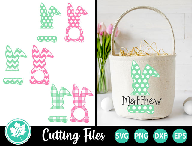 Easter SVG | Easter Bunny Monogram SVG | Easter SVG Bundle SVG TrueNorthImagesCA 