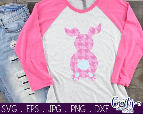 Easter Svg - Easter Bunny Svg - Buffalo Plaid Svg - Bunny svg SVG Crafty Mama Studios 