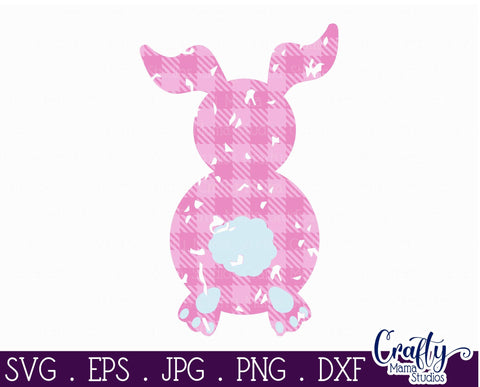 Easter Svg - Easter Bunny Svg - Buffalo Plaid Svg - Bunny svg SVG Crafty Mama Studios 