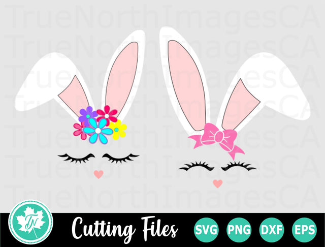 Easter SVG | Easter Bunny SVG | Bunny Face SVG SVG TrueNorthImagesCA 