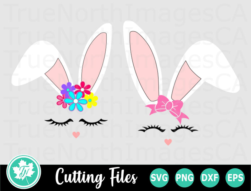 Easter SVG | Easter Bunny SVG | Bunny Face SVG SVG TrueNorthImagesCA 