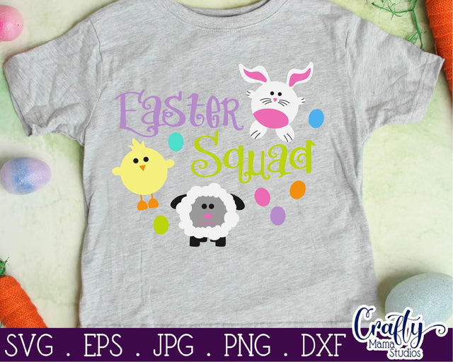 Easter Svg - Easter Bunny Svg - Bunny svg - Easter Squad Svg SVG Crafty Mama Studios 