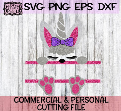 Easter Svg, Easter Bunny Svg, Easter Split Monogram Svg, SVG On the Beach Boutique 
