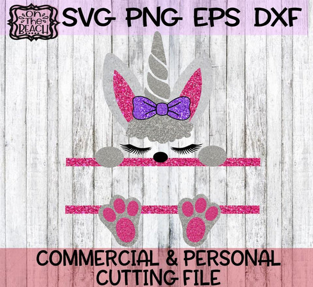 Easter Svg, Easter Bunny Svg, Easter Split Monogram Svg, SVG On the Beach Boutique 