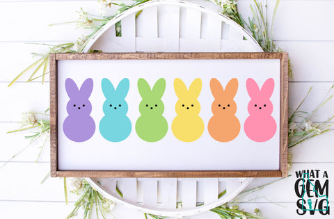 Easter SVG | Easter Bunny svg | Happy Easter svg | Marshmallow Peeps SVG | Easter Peeps SVG | Marshmallow Bunnies svg | Spring svg | Easter SVG What A Gem SVG 
