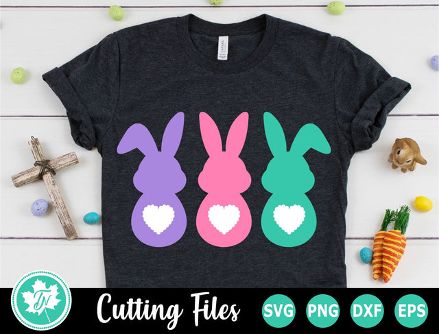Easter SVG | Easter Bunny SVG | Heart Tails SVG SVG TrueNorthImagesCA 