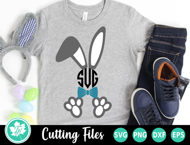 Easter SVG | Easter Bunny SVG | Monogram SVG SVG TrueNorthImagesCA 