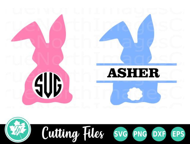 Easter SVG | Easter Bunny SVG | Monogram SVG SVG TrueNorthImagesCA 